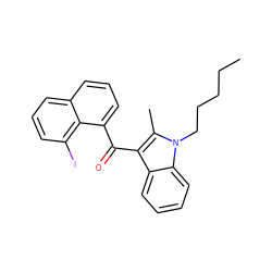 CCCCCn1c(C)c(C(=O)c2cccc3cccc(I)c23)c2ccccc21 ZINC000095562207