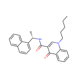 CCCCCn1cc(C(=O)N[C@@H](C)c2cccc3ccccc23)c(=O)c2ccccc21 ZINC000013678343