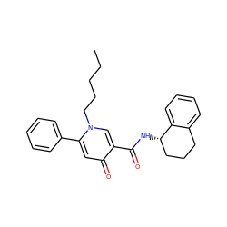 CCCCCn1cc(C(=O)N[C@H]2CCCc3ccccc32)c(=O)cc1-c1ccccc1 ZINC000066252165