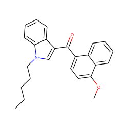 CCCCCn1cc(C(=O)c2ccc(OC)c3ccccc23)c2ccccc21 ZINC000013476535