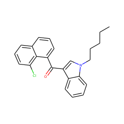 CCCCCn1cc(C(=O)c2cccc3cccc(Cl)c23)c2ccccc21 ZINC000071789400