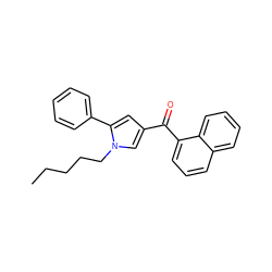 CCCCCn1cc(C(=O)c2cccc3ccccc23)cc1-c1ccccc1 ZINC000036294590