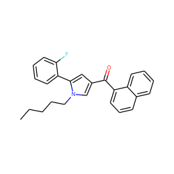 CCCCCn1cc(C(=O)c2cccc3ccccc23)cc1-c1ccccc1F ZINC000034947163