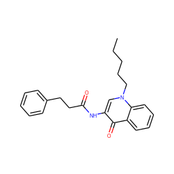 CCCCCn1cc(NC(=O)CCc2ccccc2)c(=O)c2ccccc21 ZINC000028864496