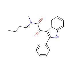 CCCCN(C)C(=O)C(=O)c1c(-c2ccccc2)[nH]c2ccccc12 ZINC000040393529