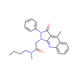 CCCCN(C)C(=O)Cn1c2nc3ccccc3c(C)c2c(=O)n1-c1ccccc1 ZINC000073163794