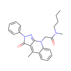 CCCCN(C)C(=O)Cn1c2nn(-c3ccccc3)c(=O)c-2c(C)c2ccccc21 ZINC000101449253