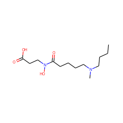 CCCCN(C)CCCCC(=O)N(O)CCC(=O)O ZINC000473110022