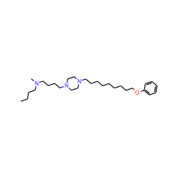 CCCCN(C)CCCCN1CCN(CCCCCCCCCOc2ccccc2)CC1 ZINC000103184505
