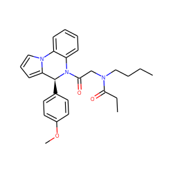 CCCCN(CC(=O)N1c2ccccc2-n2cccc2[C@@H]1c1ccc(OC)cc1)C(=O)CC ZINC000035229148