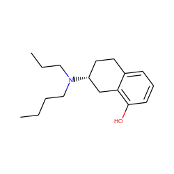 CCCCN(CCC)[C@@H]1CCc2cccc(O)c2C1 ZINC000027558598