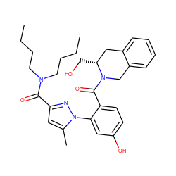 CCCCN(CCCC)C(=O)c1cc(C)n(-c2cc(O)ccc2C(=O)N2Cc3ccccc3C[C@H]2CO)n1 ZINC000144221641