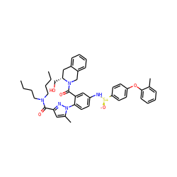 CCCCN(CCCC)C(=O)c1cc(C)n(-c2ccc(N[S@+]([O-])c3ccc(Oc4ccccc4C)cc3)cc2C(=O)N2Cc3ccccc3C[C@H]2CO)n1 ZINC001772608136