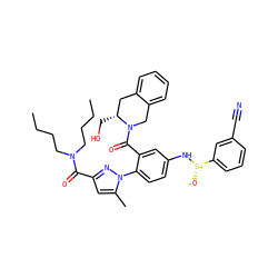 CCCCN(CCCC)C(=O)c1cc(C)n(-c2ccc(N[S@@+]([O-])c3cccc(C#N)c3)cc2C(=O)N2Cc3ccccc3C[C@H]2CO)n1 ZINC001772620611