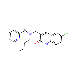 CCCCN(Cc1cc2cc(Cl)ccc2[nH]c1=O)C(=O)c1ccccn1 ZINC000066123670