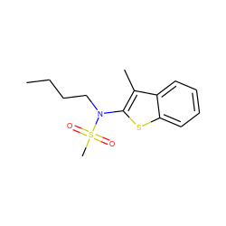 CCCCN(c1sc2ccccc2c1C)S(C)(=O)=O ZINC000115233675