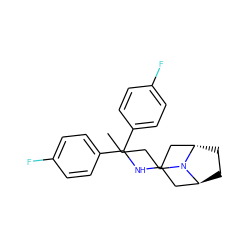 CCCCN1[C@H]2CC[C@H]1CC(NC(c1ccc(F)cc1)c1ccc(F)cc1)C2 ZINC000101061062