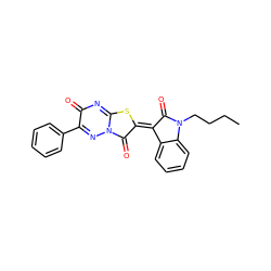 CCCCN1C(=O)/C(=c2\sc3nc(=O)c(-c4ccccc4)nn3c2=O)c2ccccc21 ZINC000013140485