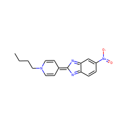 CCCCN1C=CC(=C2N=c3ccc([N+](=O)[O-])cc3=N2)C=C1 ZINC000036051230