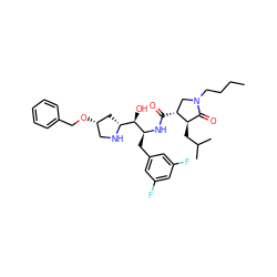 CCCCN1C[C@@H](C(=O)N[C@@H](Cc2cc(F)cc(F)c2)[C@H](O)[C@H]2C[C@@H](OCc3ccccc3)CN2)[C@H](CC(C)C)C1=O ZINC000029129208