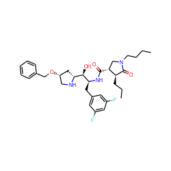 CCCCN1C[C@@H](C(=O)N[C@@H](Cc2cc(F)cc(F)c2)[C@H](O)[C@H]2C[C@@H](OCc3ccccc3)CN2)[C@H](CCC)C1=O ZINC000029129207