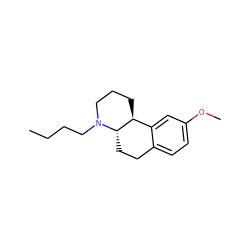 CCCCN1CCC[C@H]2c3cc(OC)ccc3CC[C@@H]21 ZINC000026269057