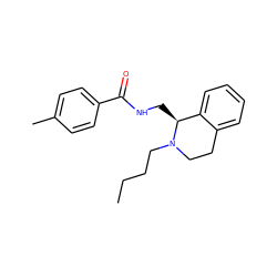 CCCCN1CCc2ccccc2[C@@H]1CNC(=O)c1ccc(C)cc1 ZINC001772655278