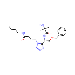 CCCCNC(=O)CCCn1nnnc1[C@@H](COCc1ccccc1)NC(=O)C(C)(C)N ZINC000028824987