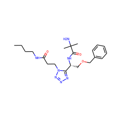 CCCCNC(=O)CCn1nnnc1[C@@H](COCc1ccccc1)NC(=O)C(C)(C)N ZINC000028824986