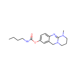 CCCCNC(=O)Oc1ccc2c(c1)CN1CCCN(C)C1=N2 ZINC000299832783