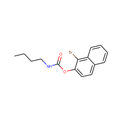 CCCCNC(=O)Oc1ccc2ccccc2c1Br ZINC000084904194