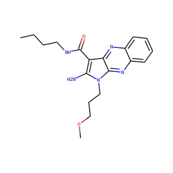 CCCCNC(=O)c1c(N)n(CCCOC)c2nc3ccccc3nc12 ZINC000002369039