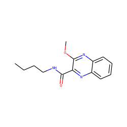 CCCCNC(=O)c1nc2ccccc2nc1OC ZINC000205741146