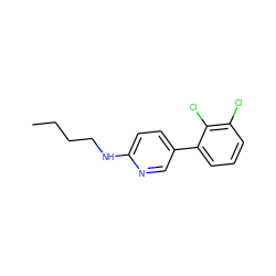 CCCCNc1ccc(-c2cccc(Cl)c2Cl)cn1 ZINC000045261029