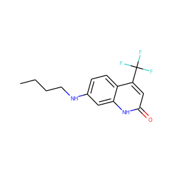 CCCCNc1ccc2c(C(F)(F)F)cc(=O)[nH]c2c1 ZINC000014968280