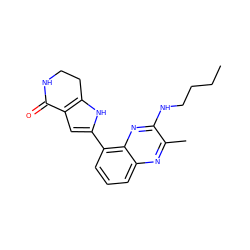 CCCCNc1nc2c(-c3cc4c([nH]3)CCNC4=O)cccc2nc1C ZINC000222435568