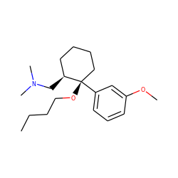 CCCCO[C@]1(c2cccc(OC)c2)CCCC[C@@H]1CN(C)C ZINC000029128464