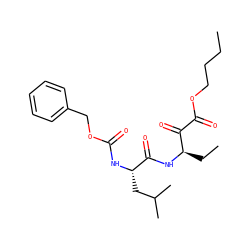 CCCCOC(=O)C(=O)[C@@H](CC)NC(=O)[C@H](CC(C)C)NC(=O)OCc1ccccc1 ZINC000013833701