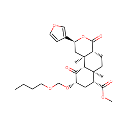 CCCCOCO[C@H]1C[C@@H](C(=O)OC)[C@]2(C)CC[C@H]3C(=O)O[C@H](c4ccoc4)C[C@]3(C)[C@H]2C1=O ZINC000029131466