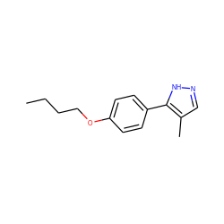 CCCCOc1ccc(-c2[nH]ncc2C)cc1 ZINC000013530233