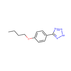 CCCCOc1ccc(-c2nn[nH]n2)cc1 ZINC000005792923