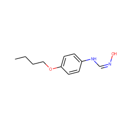 CCCCOc1ccc(N/C=N\O)cc1 ZINC000013530150