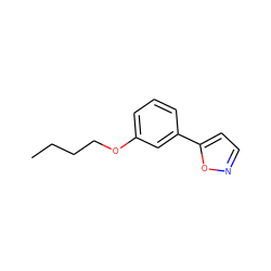 CCCCOc1cccc(-c2ccno2)c1 ZINC000013530215