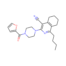 CCCCc1nc(N2CCN(C(=O)c3ccco3)CC2)c(C#N)c2c1CCCC2 ZINC000020591590