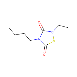 CCCCn1c(=O)sn(CC)c1=O ZINC000013472763