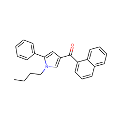 CCCCn1cc(C(=O)c2cccc3ccccc23)cc1-c1ccccc1 ZINC000036294588