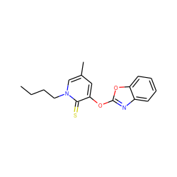 CCCCn1cc(C)cc(Oc2nc3ccccc3o2)c1=S ZINC000095601067