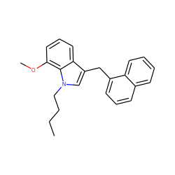 CCCCn1cc(Cc2cccc3ccccc23)c2cccc(OC)c21 ZINC000096906001