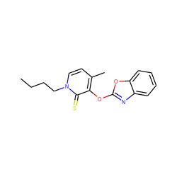 CCCCn1ccc(C)c(Oc2nc3ccccc3o2)c1=S ZINC000095604173