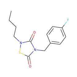 CCCCn1sc(=O)n(Cc2ccc(F)cc2)c1=O ZINC000084711553